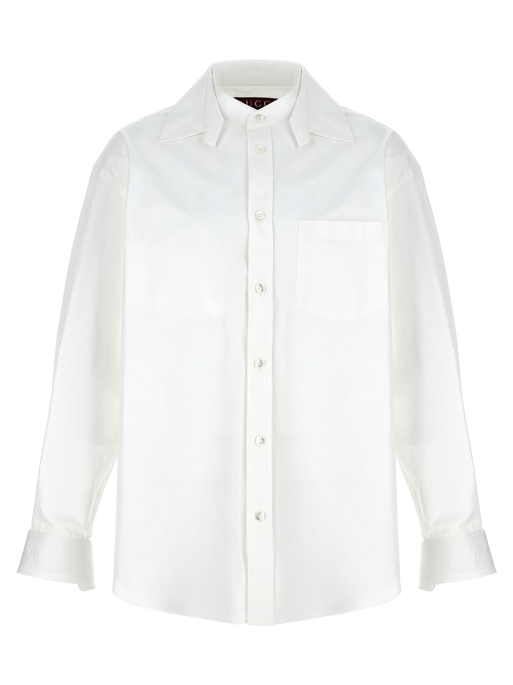 Gucci Double Collar Shirt Shirt and Blouse - White | e60d5711b493693be5fbcf2d04443c602af90594