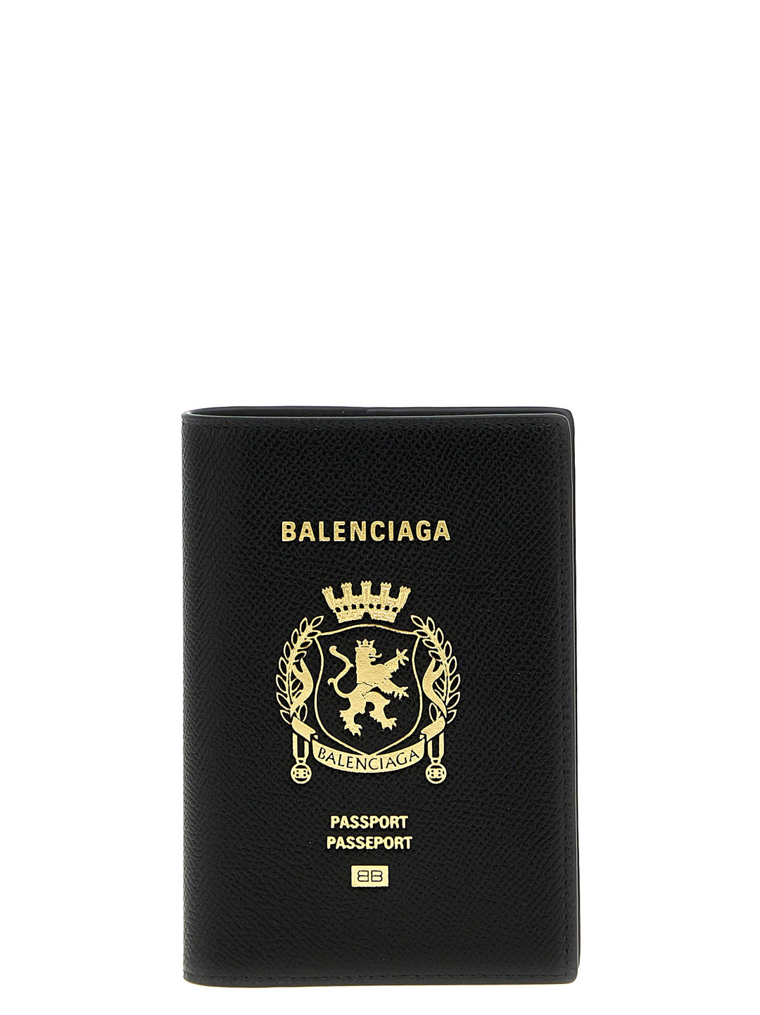 Balenciaga Logo Leather Passport Holder Home & Lifestyle - Black | 87d3811d6ff00e837962623784126034d8082657