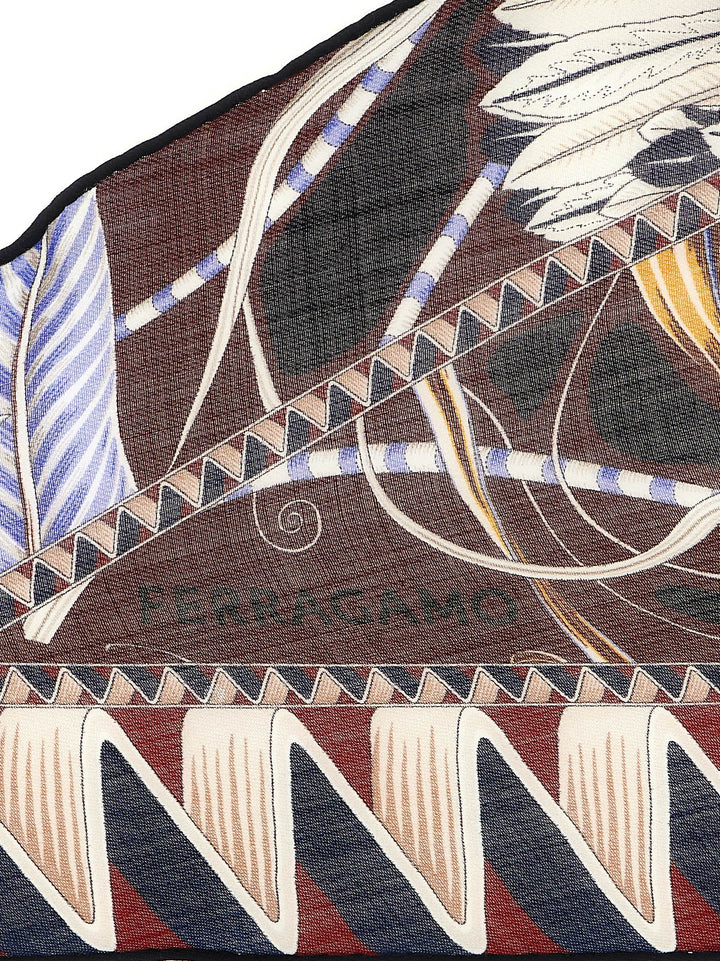 Ferragamo Giada Scarves and Foulards - Blue | 7e3b74839563861ede684b9819f43732193c1965