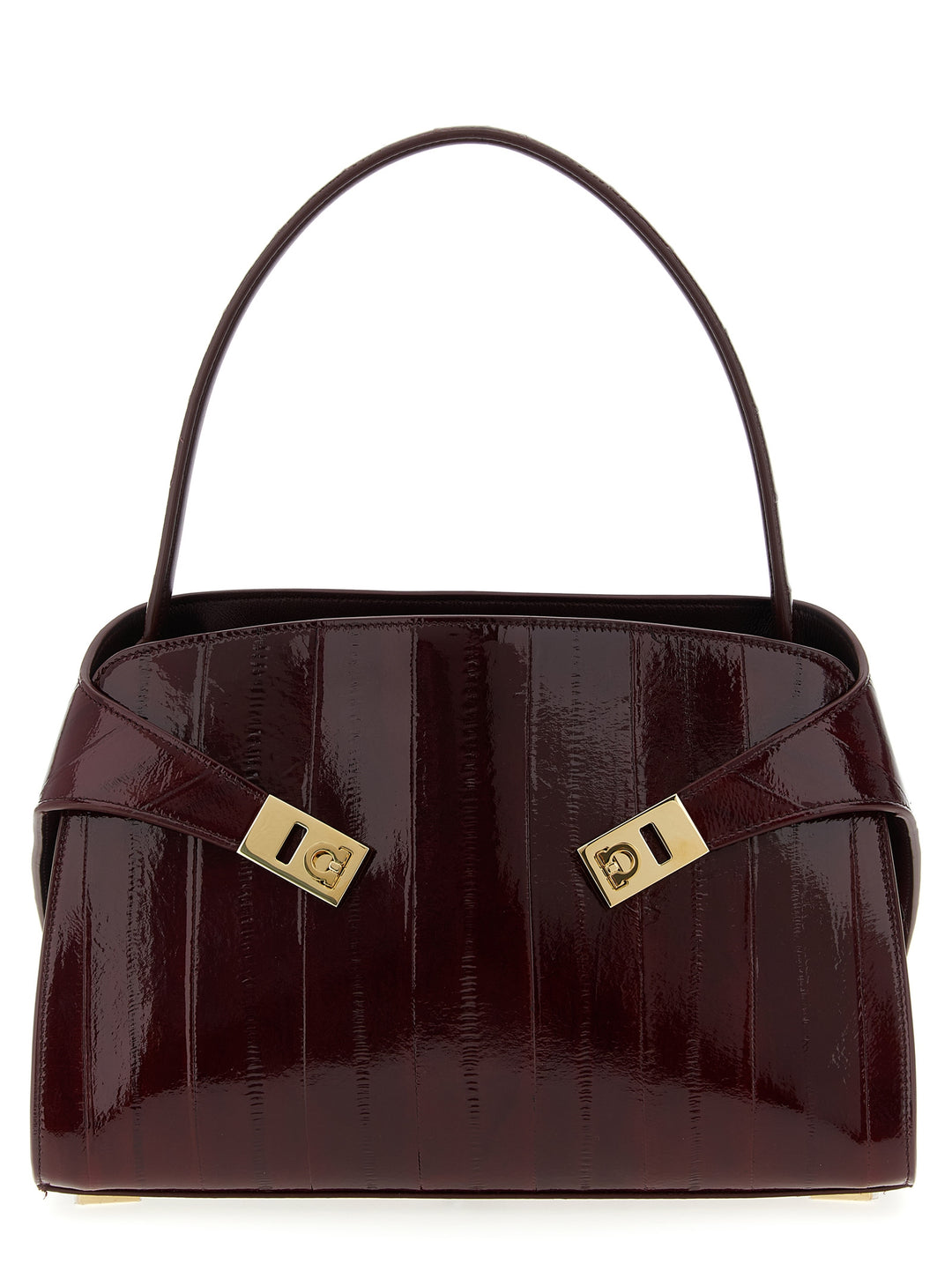 Ferragamo Hug Soft (M) Shoulder Bags - Bordeaux | 807e37e6c85ea6a5b36ab4f6b04ef245bf9f7b50