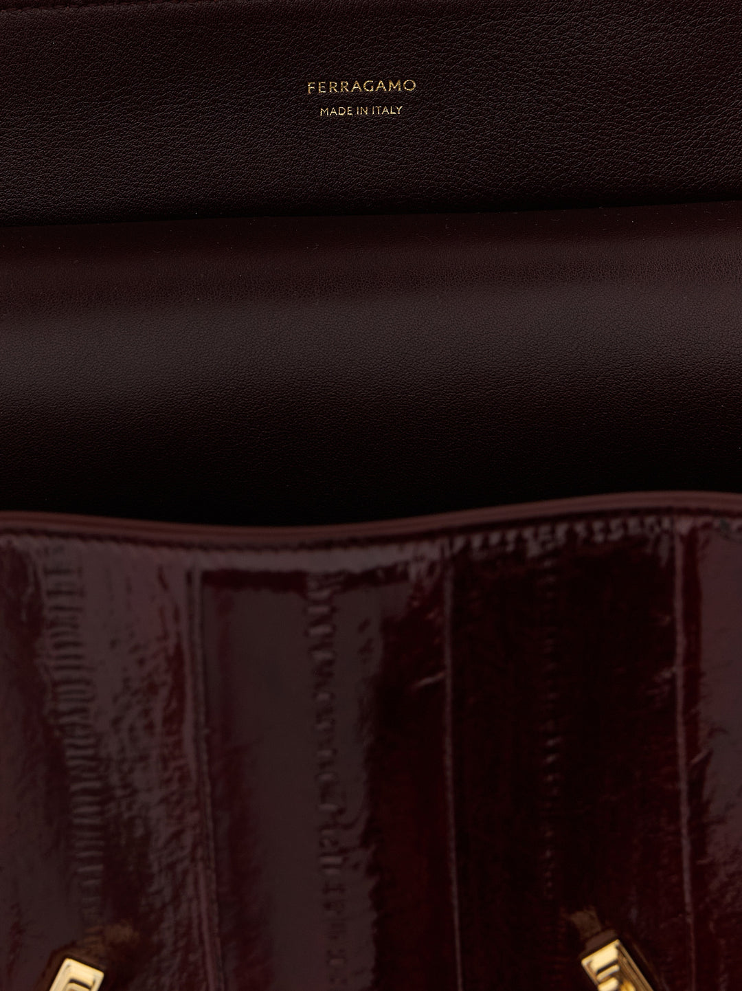 Ferragamo Hug Soft (M) Shoulder Bags - Bordeaux | 53a8b889cad0894ed96320df46046f0ec2f32f6f