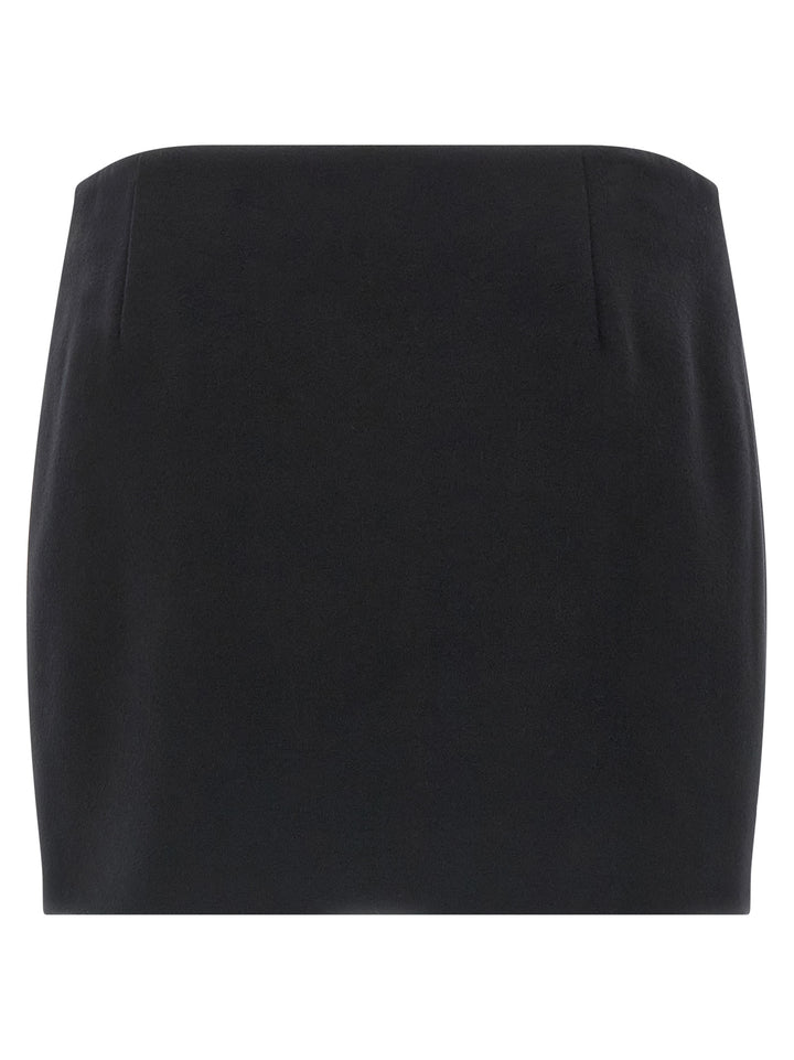 Ferragamo Cashmere Wool Skirt Skirts - Black | 62f03b1280052033b84e1b9415595a52acc2a384