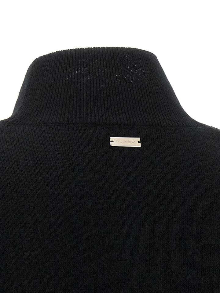 Ferragamo Floral Insert Sweater Sweaters and Cardigans - Black | 2ecce128fe8d83b06d8bef409752d3ca02300607