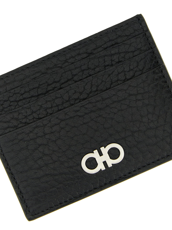 Ferragamo Gancini Wallets and Card Holders - Black | a3ec6a2147eaf603183ee9c5565cde9dedf1b067