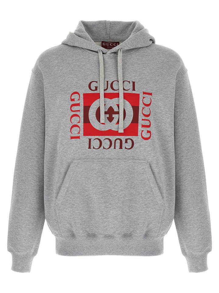 Gucci Gucci Incrocio Gg Sweatshirt - Gray | f22121a1124d9ca18891597c5921579216815be6