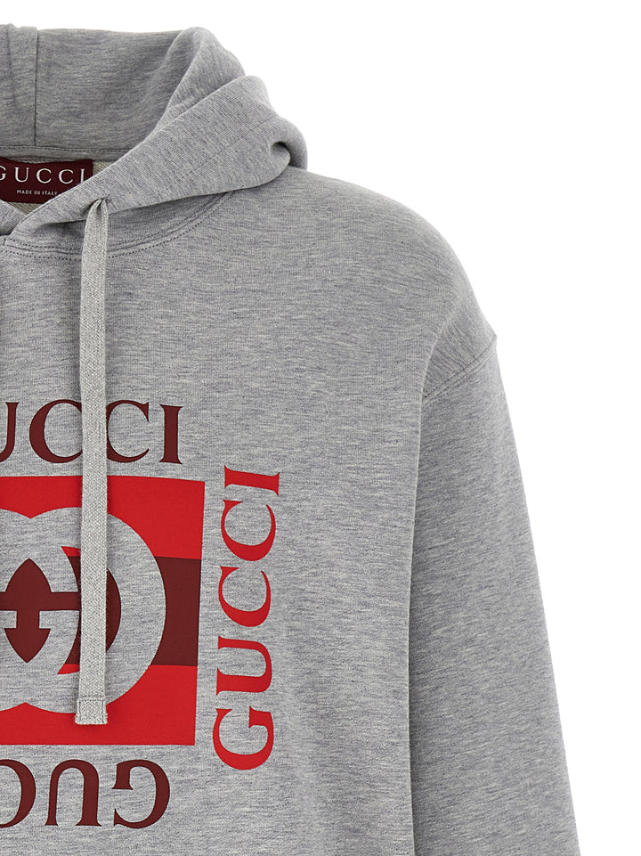 Gucci Gucci Incrocio Gg Sweatshirt - Gray | 8b828a85a3af2dce1202ecca22226701896eb307
