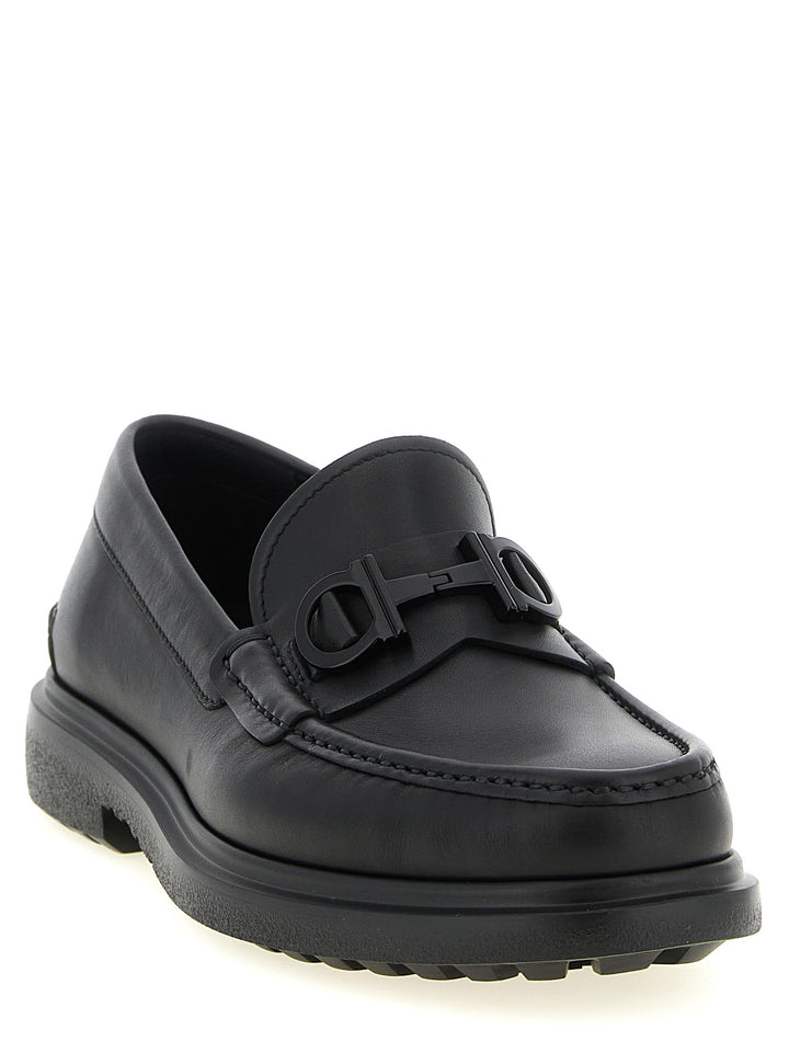 Ferragamo Tobias Loafers - Black | 127377357875bd5d4b7ed17b3a331211aa75ee13