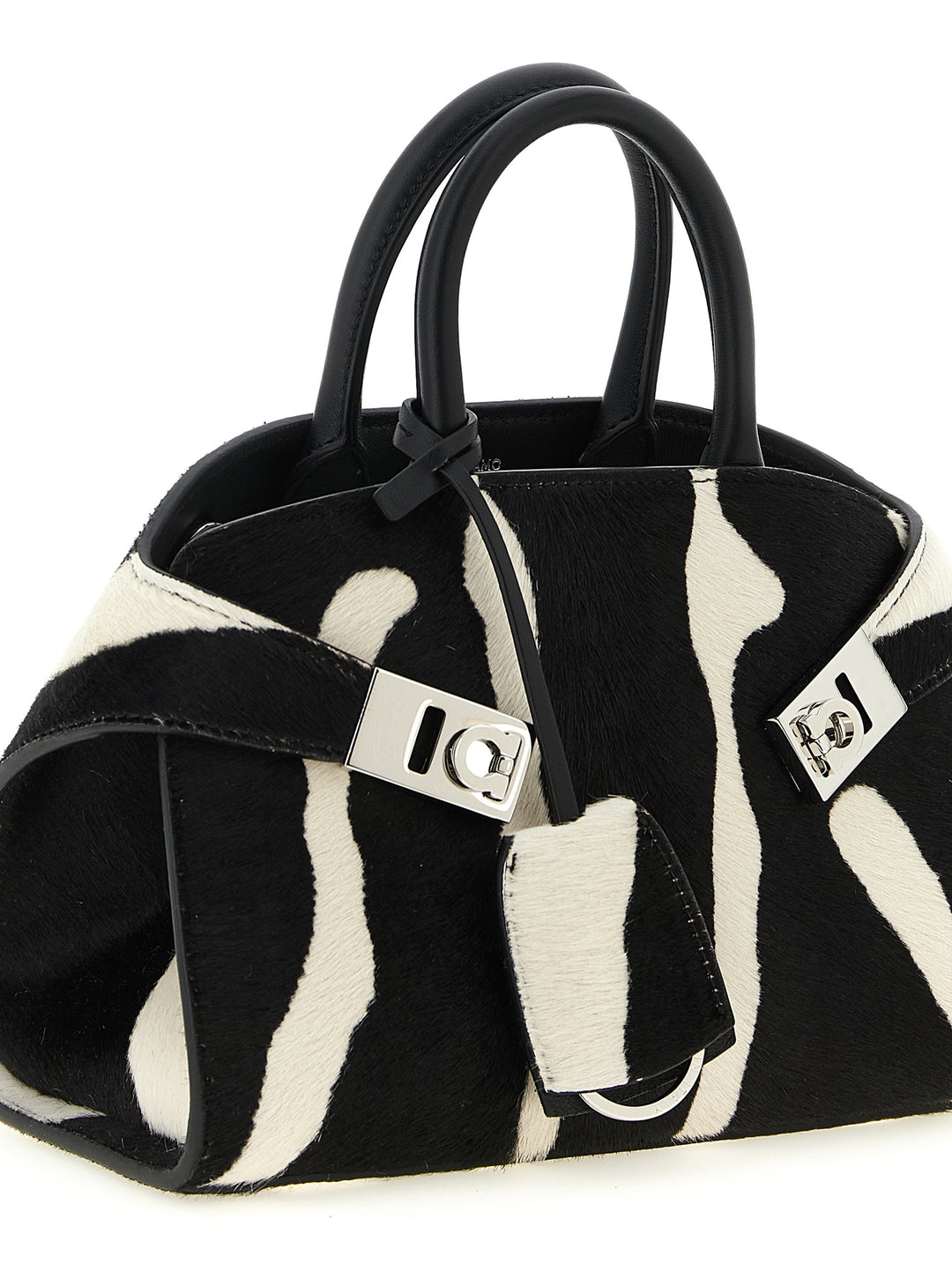 Ferragamo Hug (Xs) Hand Bags - White/Black | f3143da4ddcae759a50b3446882b813d55d0dea1