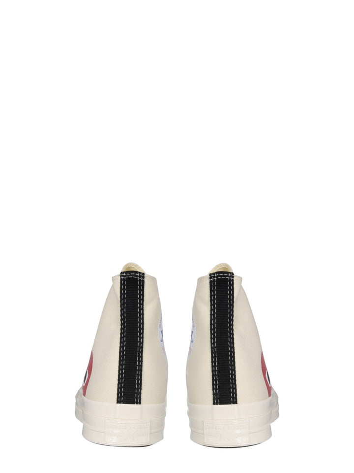 Comme Des Garçon Play x Converse Sneakers - White | Wanan Luxury