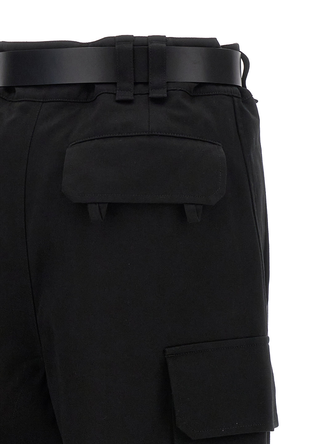 Gabardine Cargo Pants Black