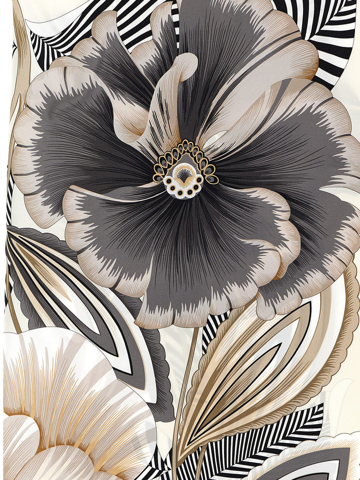 Ferragamo Brezza Scarves and Foulards - White/Black | d2dfe07799c74f4b17f99c2f8ffe828ba9a5f16d