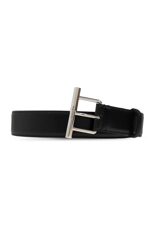 Black Leather Sling Belt Belts Black