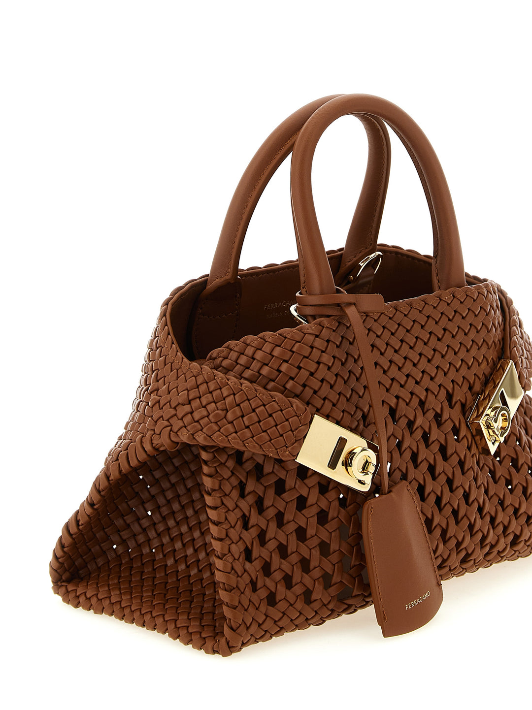 Ferragamo Hug Mini Hand Bags - Brown | bafba5532c45a407c4d9b9987a969fbb82f14a45