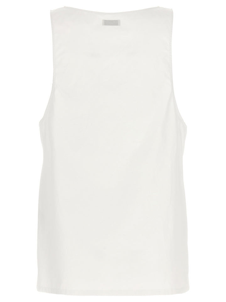 Henley Tops White