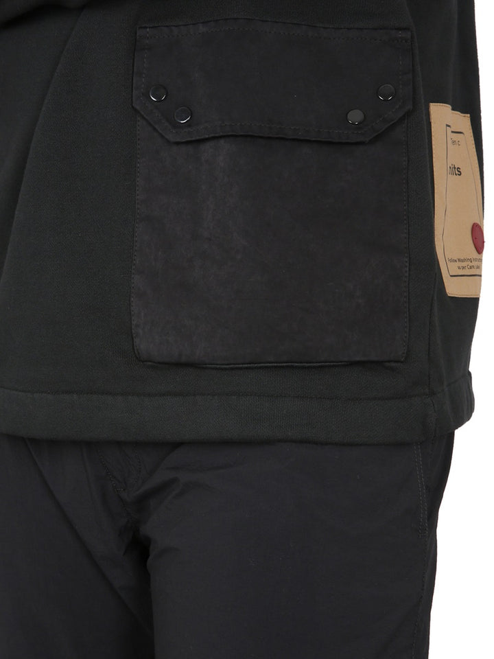 Ten C Sweatshirts - Black | Wanan Luxury