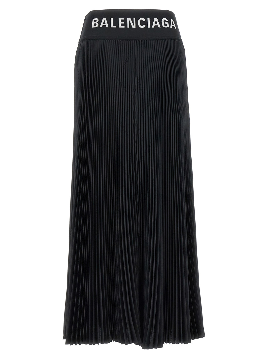 Logo Pleated Skirt Skirts Black