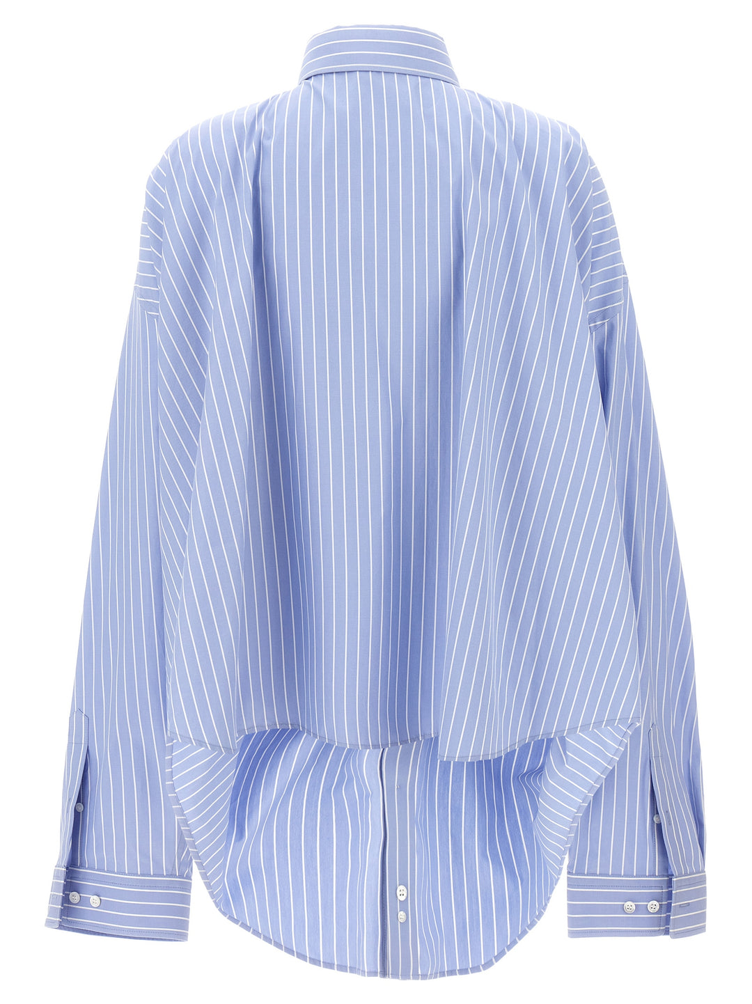 Asymmetric Shirt Shirt, Blouse Light Blue