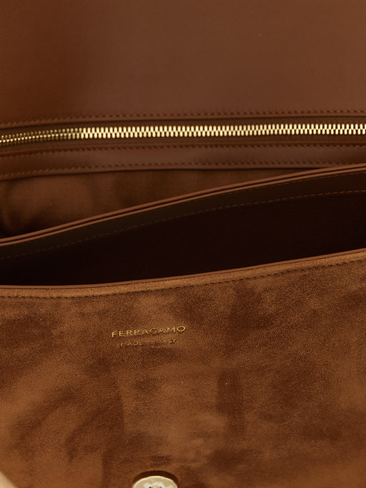 Ferragamo Th L Shoulder Bags - Brown | 4232f16b714b9f3d4aa80b122f17f7d42c0e6ccc