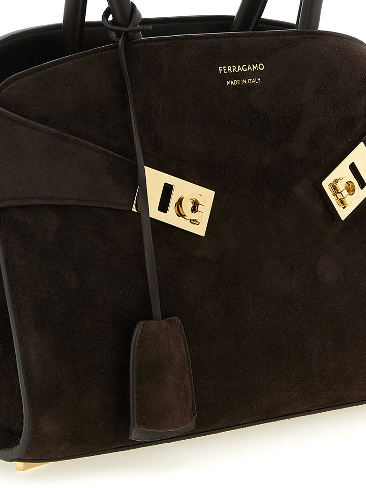 Ferragamo Hug Th (S) Hand Bags - Brown | bc6f544ff29406e117104ad3280715252efa99f1