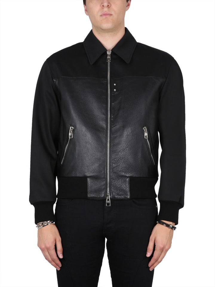 Alexander McQueen Leather Jackets - Black | Wanan Luxury