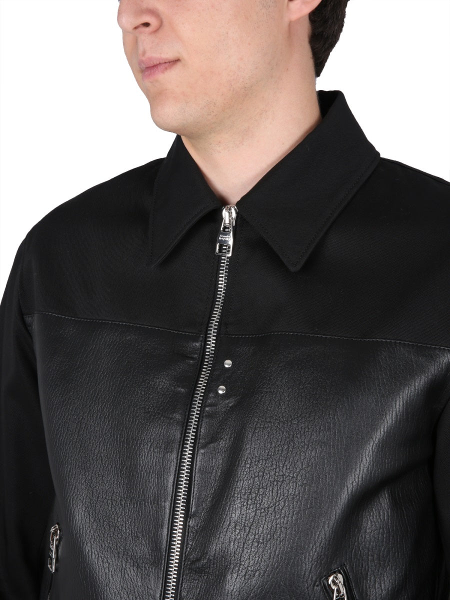 Alexander McQueen Leather Jackets - Black | Wanan Luxury