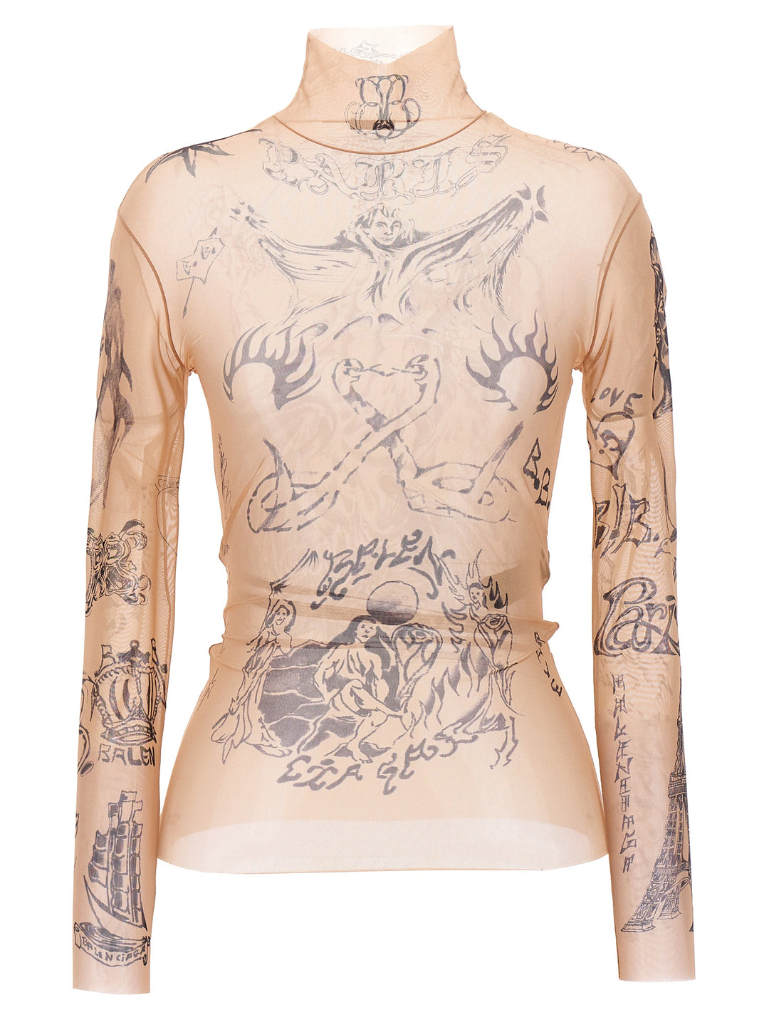 Tattoo Tops Beige