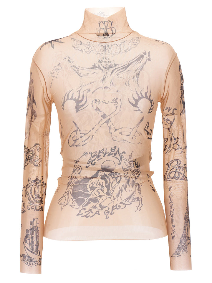 Tattoo Tops Beige