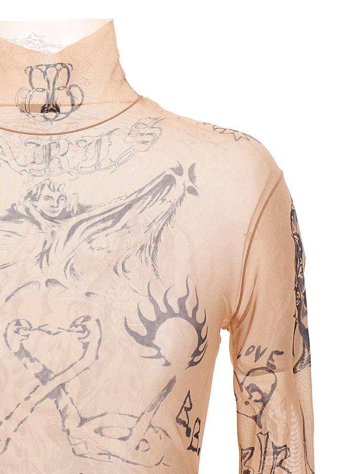 Tattoo Tops Beige