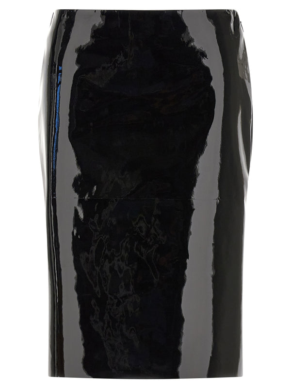 Patent Skirt Skirts Black