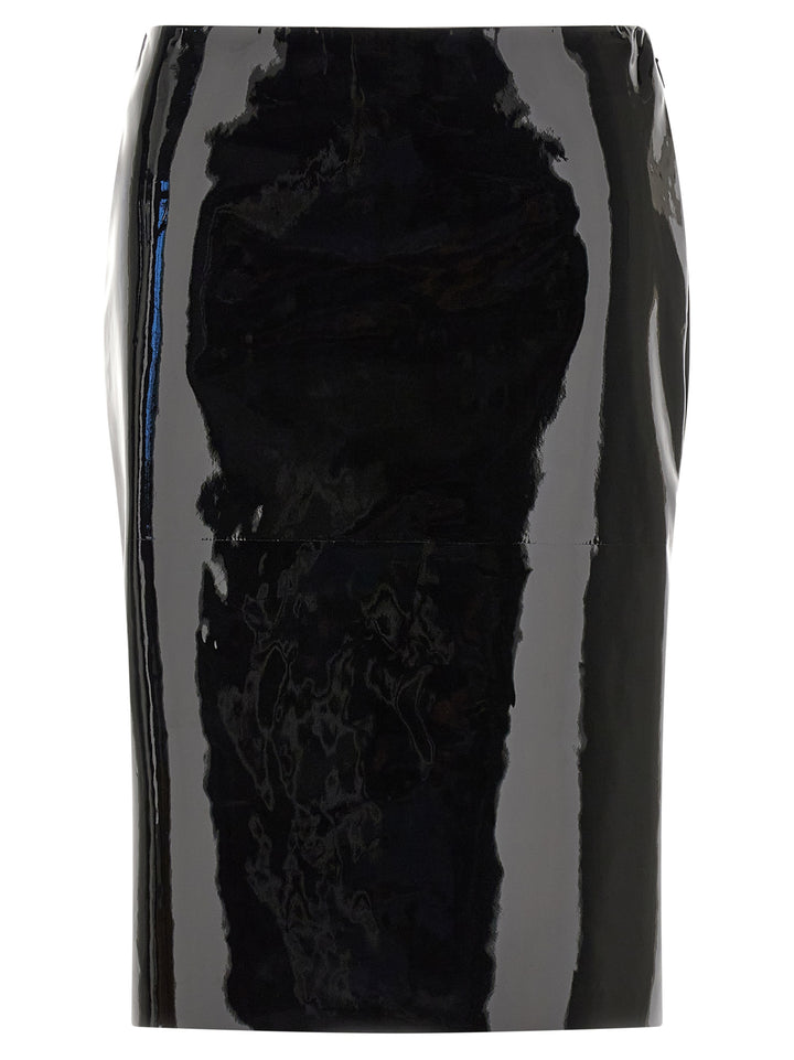 Ferragamo Patent Skirt Skirts - Black | f9ae0cfc684e9fa195032f21249f7e19b036d232