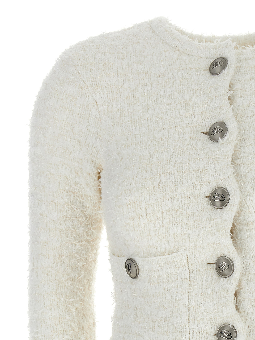 Cropped Sweater, Cardigans White