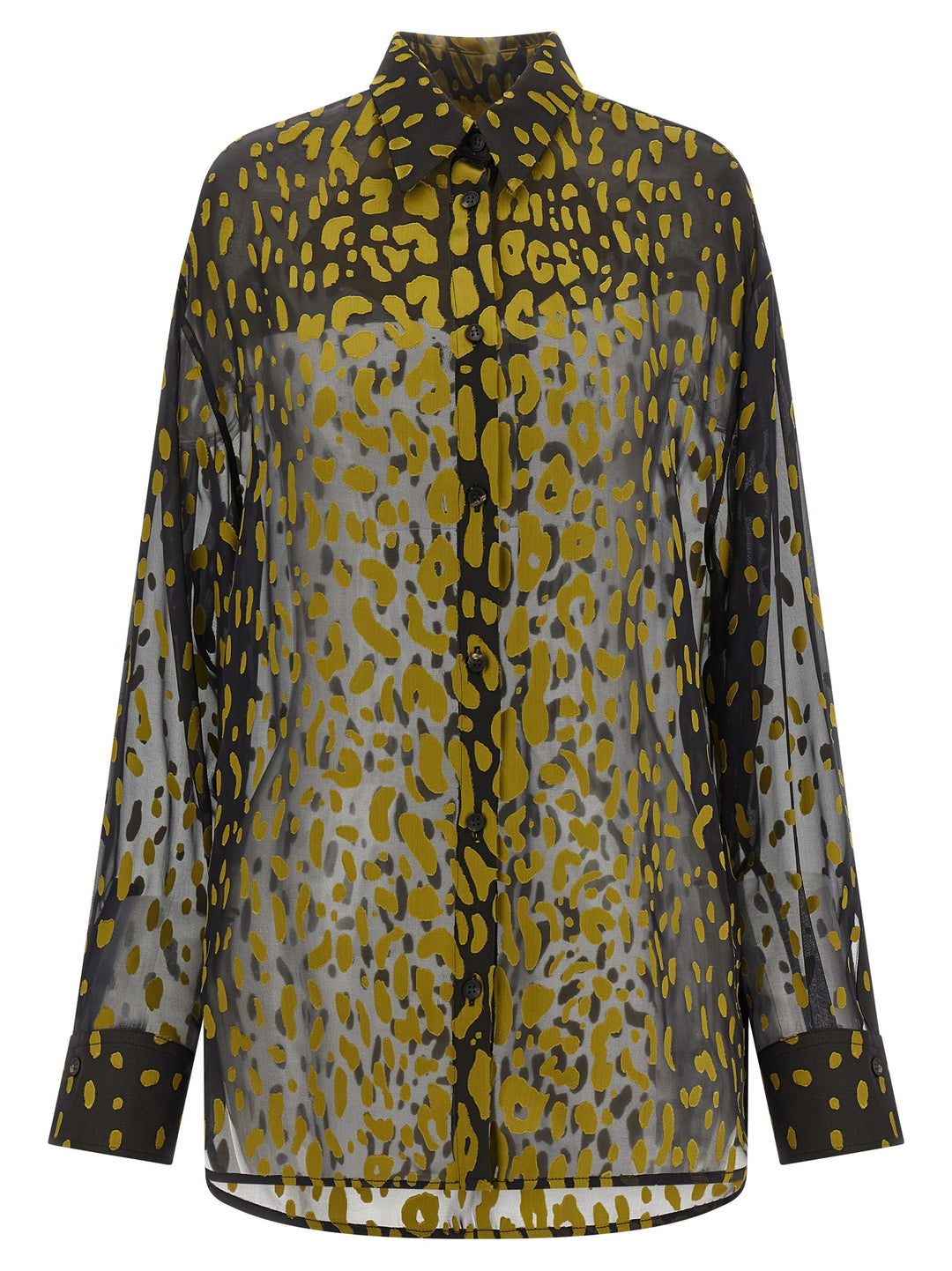 Ferragamo Georgette Devoré Shirt Shirt and Blouse - Brown | 0ea2e73d5ff1c7a5df80c259bb584baaa3f07bc4