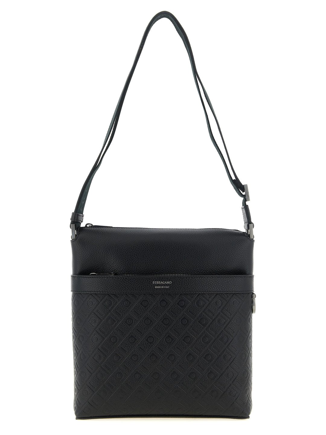 Ferragamo Ferragamo Monogram Crossbody Bags - Black | ca0f94a21f56a5dc7c2418326e640bf529536c6d