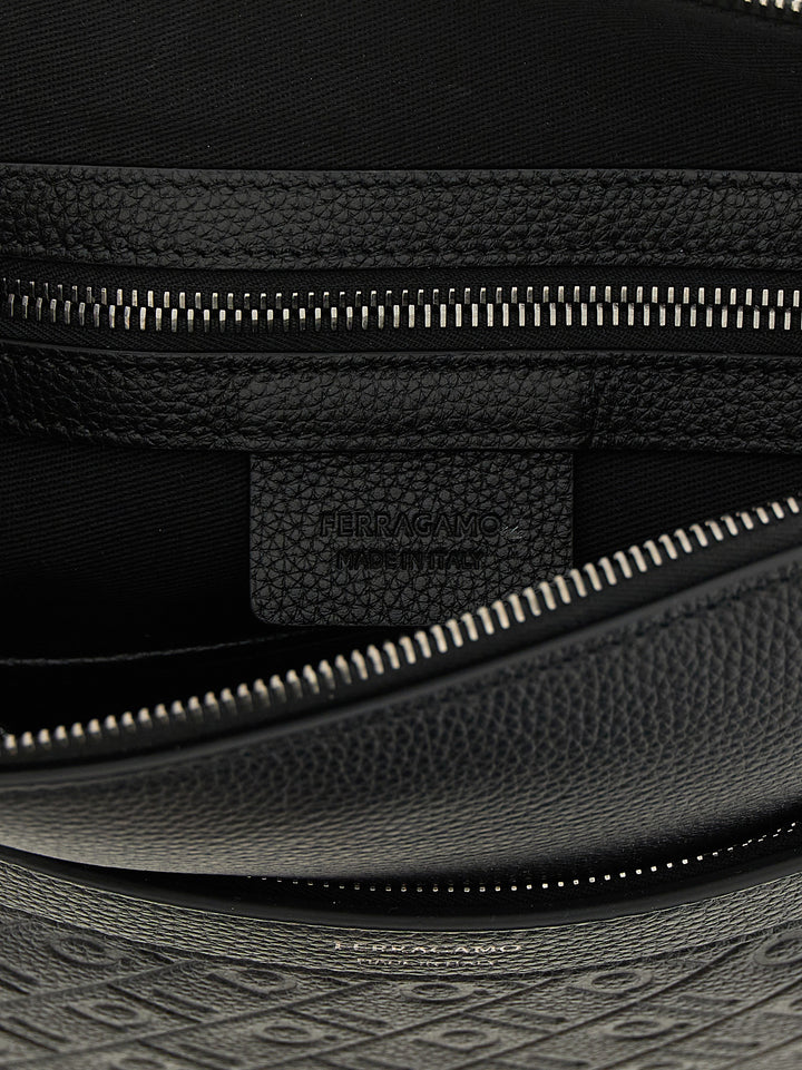 Ferragamo Ferragamo Monogram Crossbody Bags - Black | 5f9c5629e422102ab3fcd874231d5e09bb71b12a