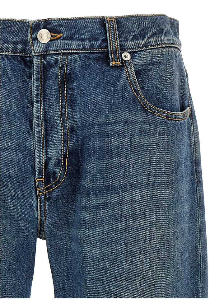 Trompe L'Oeil Pocket Jeans Blue