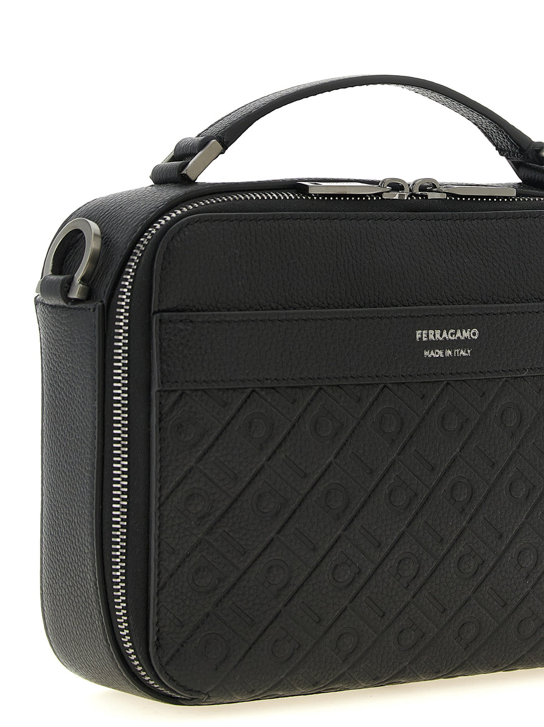 Ferragamo Ferragamo Monogram Crossbody Bags - Black | d85288361215d01be539a35ff7092687d8ecfae3