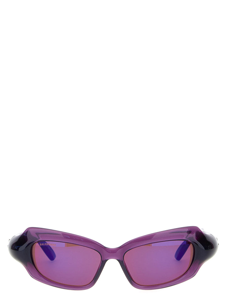 Palazzo Rectangle Sunglasses Purple