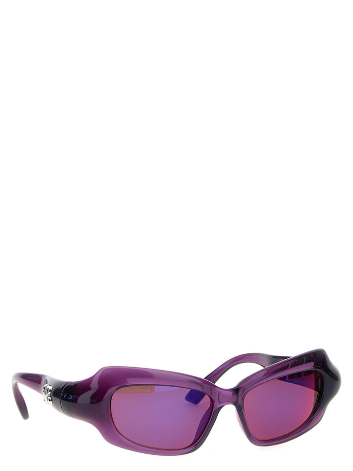 Palazzo Rectangle Sunglasses Purple