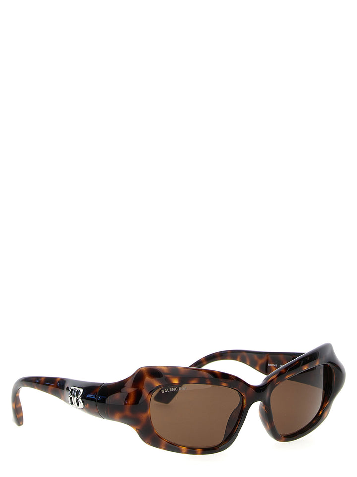 Palazzo Rectangle Sunglasses Brown