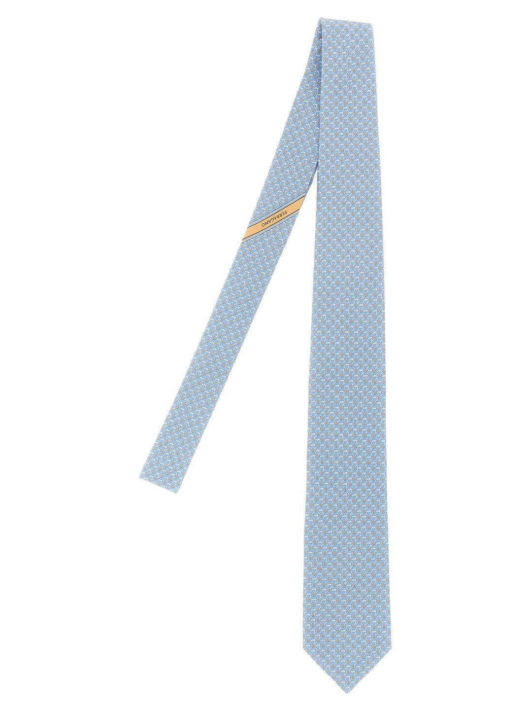 Ferragamo Intreccio Ties and Papillon - Light Blue | e8611f5756cf713ee48c926795f5bc693fb9d755