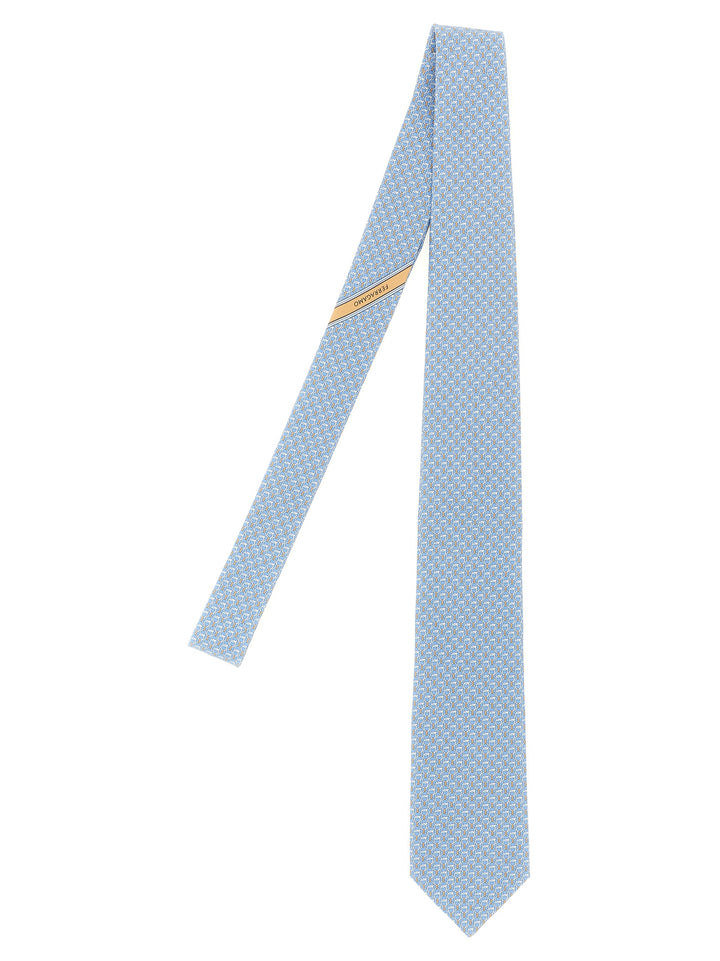 Ferragamo Intreccio Ties and Papillon - Light Blue | e8611f5756cf713ee48c926795f5bc693fb9d755