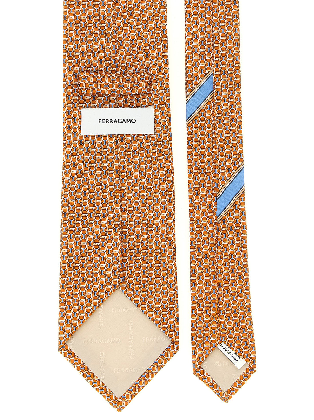 Ferragamo Intreccio Ties and Papillon - Orange | 2c33c99db01474daf6c8b884b1c59f951c3f81ae