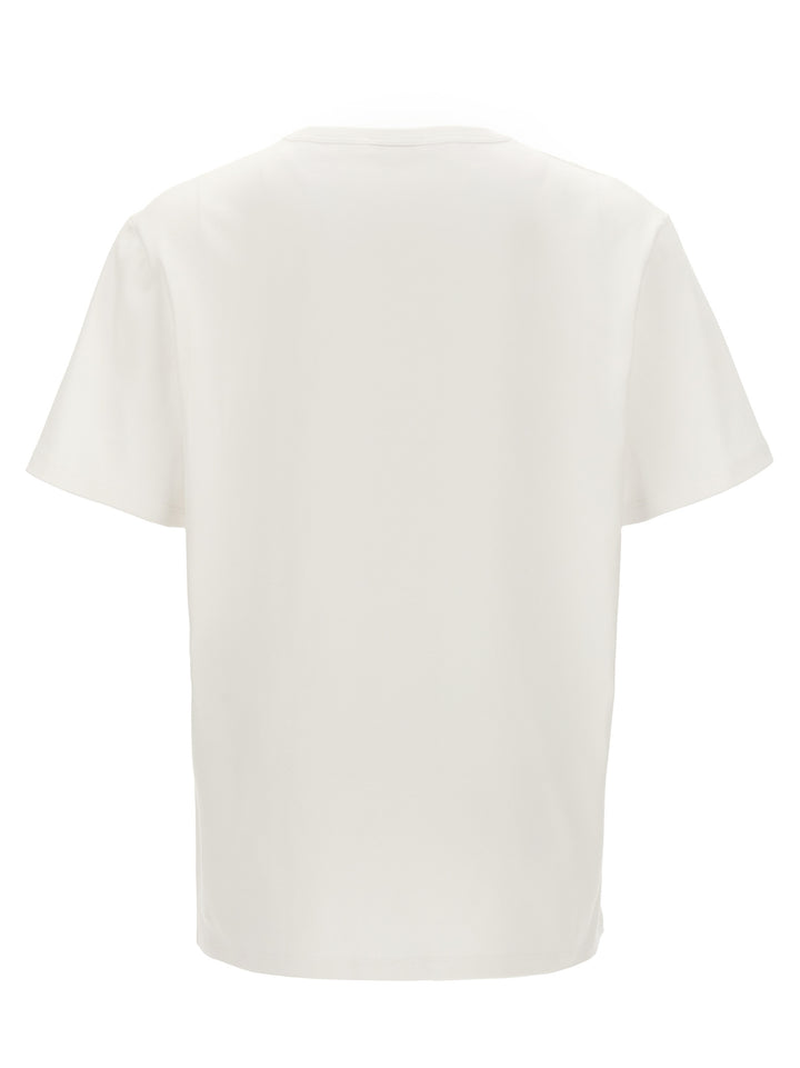 Embroidery Logo Print T-Shirt White