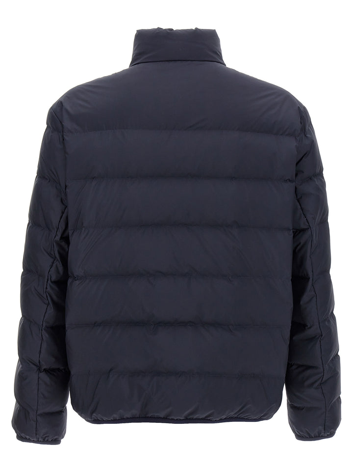 Gucci Logo Print Down Jacket Puffer Jackets - Blue | 90046e0016aa73ea963cac20e1bc14a9fa3902f7