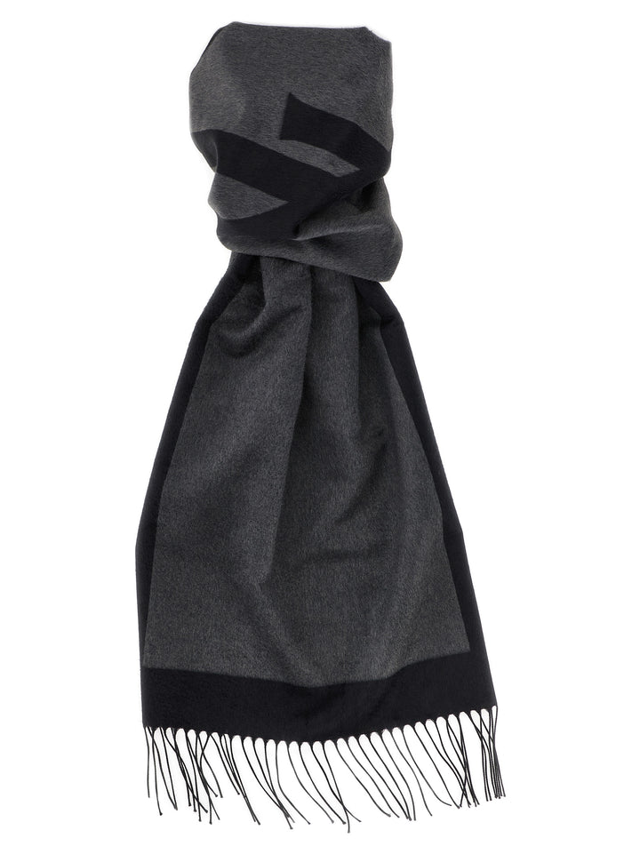Saint Laurent Cassandre Scarves and Foulards - Gray | c8523d13026626a7ad137d954f3ed40f5cf309e8