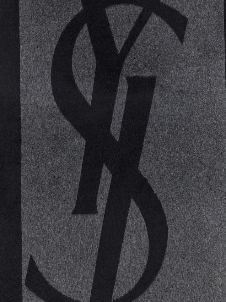 Saint Laurent Cassandre Scarves and Foulards - Gray | 2b6cf4db2ca783c32ca5c088a760a882ea6e3045