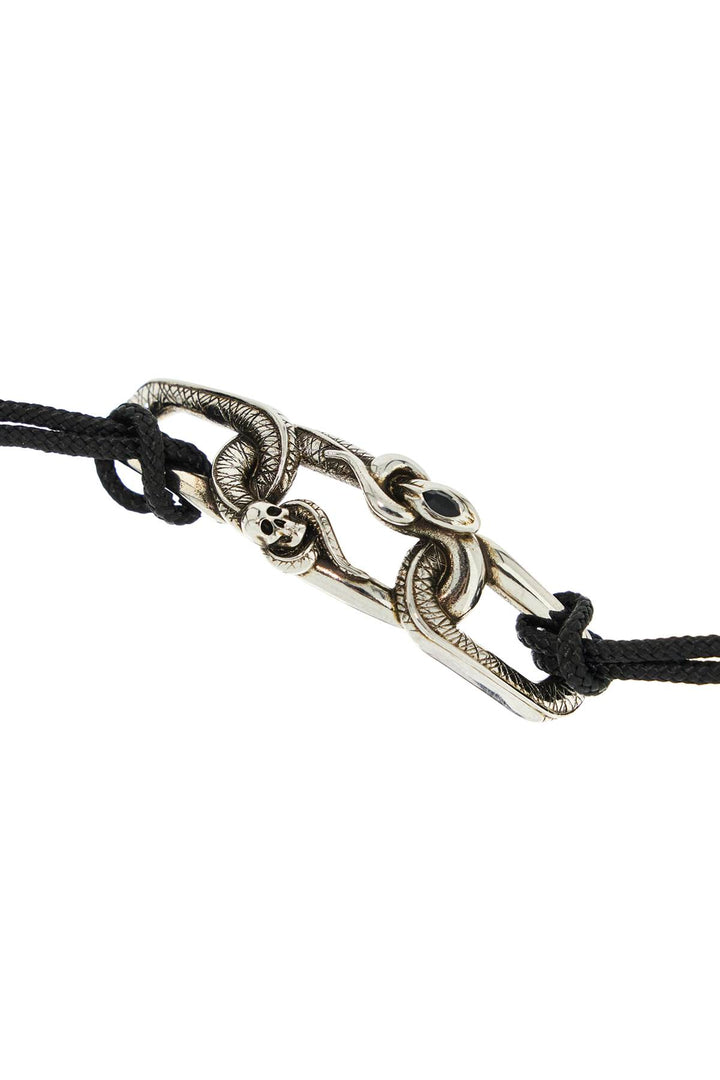 Bracciale Con Serpente E Teschio