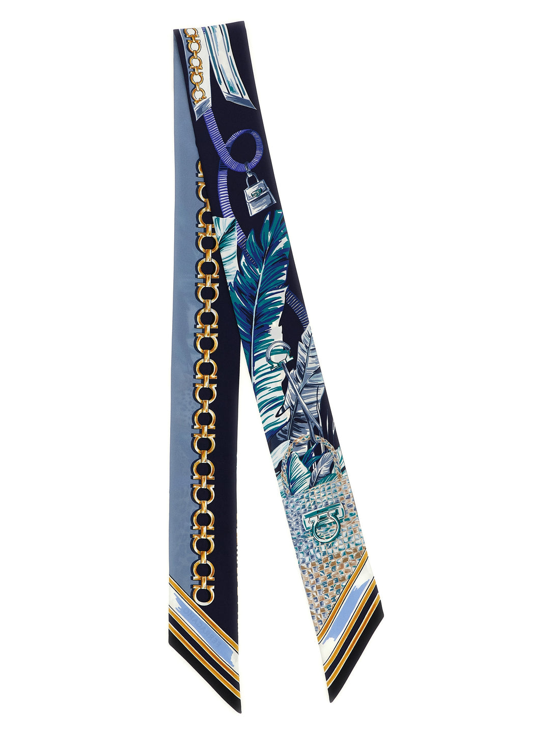 Ferragamo Felini Scarves and Foulards - Blue | 989973144bd185eb3eb1e4305557e9e1de696760