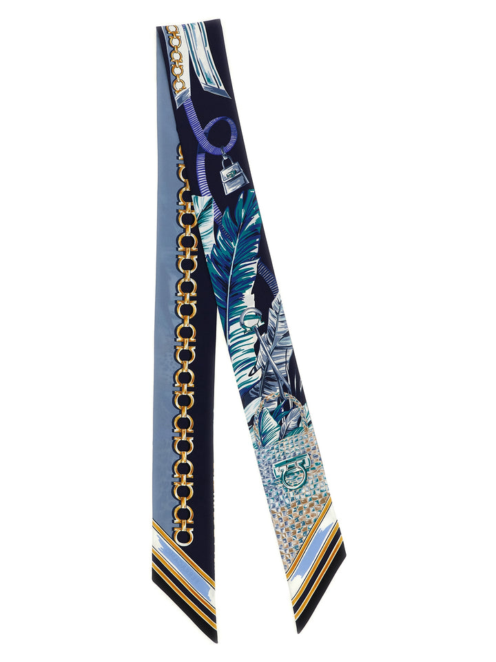 Ferragamo Felini Scarves and Foulards - Blue | 989973144bd185eb3eb1e4305557e9e1de696760