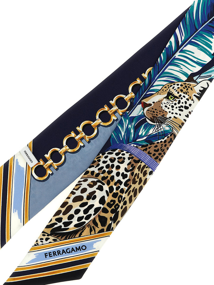 Ferragamo Felini Scarves and Foulards - Blue | cf19a92b958e79c4ec8201862de911ca68877946